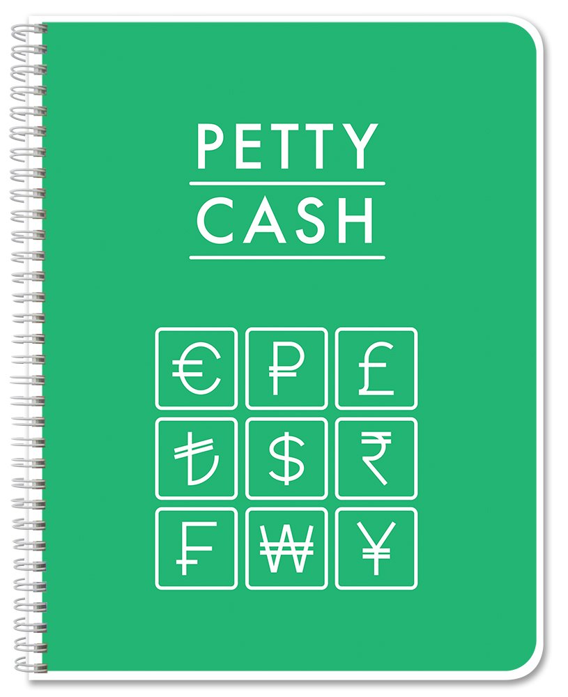 BookFactory Petty Cash Log Book/Petty Cash Record Book/Notebook/Journal - 120 Pages 8.5''x 11'' (Made in USA)