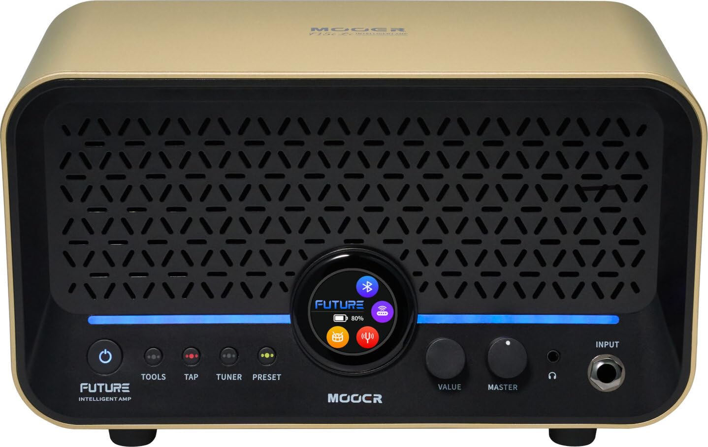 Mooer F15i Li - Multi-Effects & Modeling Guitar Combo, 15 Watt, with Battery - Imperial Gold
