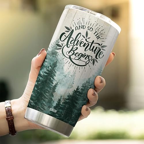 Miniatura 5 de CUBICER Vaso de café personalizado con inicial, taza de viaje con tapa, regalos de cumpleaños para mujeres, hombres, adultos, adolescentes, amigos,