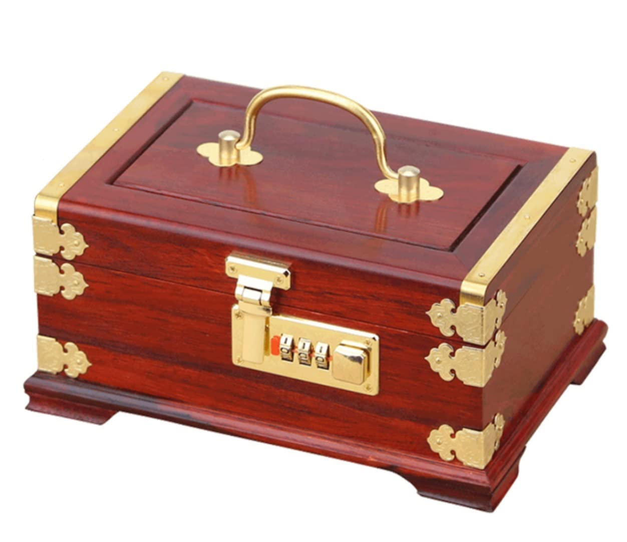 Jewelry Organizer Jewelry Box Wood Jewelry Box Jewelry Hand Jewelry Combination Lock Storage Box Wedding Storage Box with