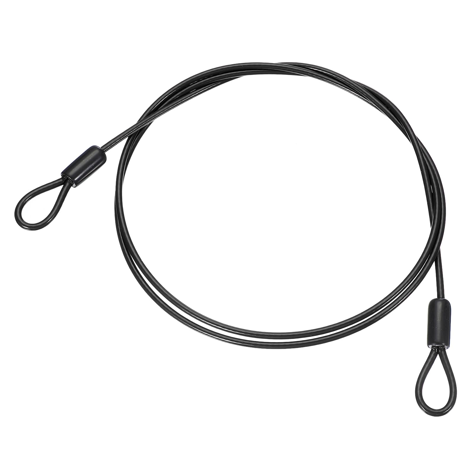 PATIKIL 1/8" Dia Vinyl Coated Stainless Steel Cable with Loops