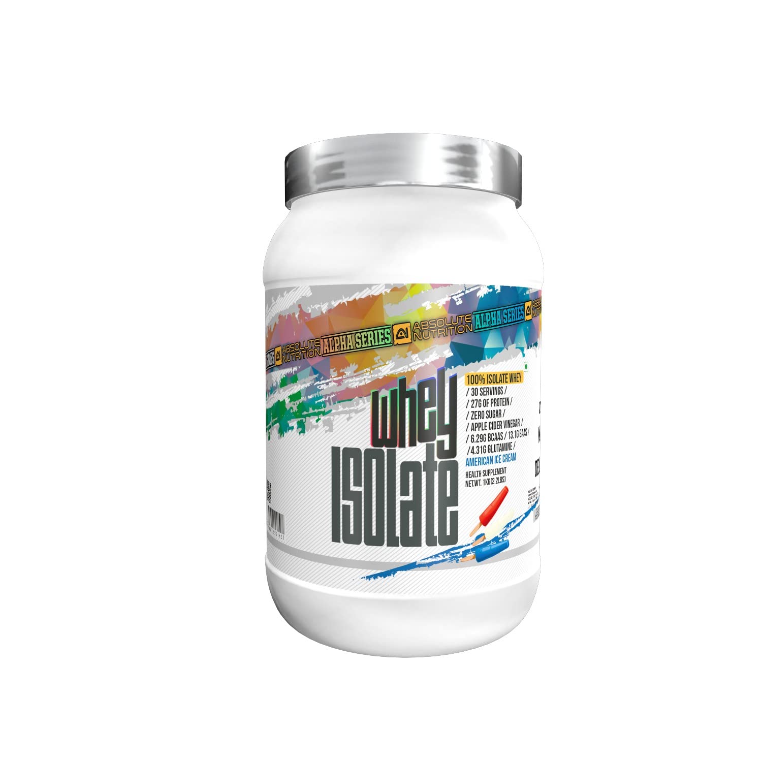 Absolute Nutrition’s Alpha Whey Isolate Protein 1 KG (American Icecream), 100% Whey Protein Isolate, 27g protein, Improves Strength Muscle Recovery, Dope Free,Gluten Free, Zero Sugar-image-33