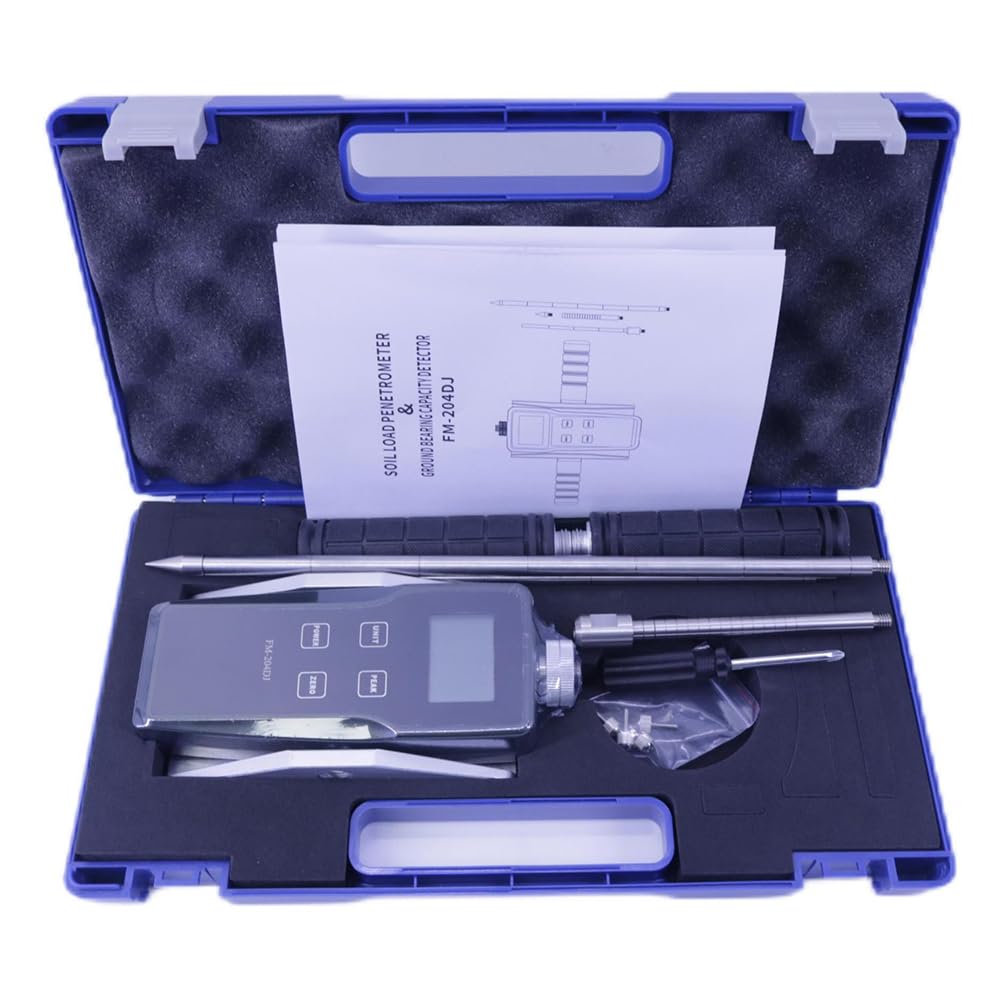 FM-204DJ Penetrometro di carico del suolo Rilevatore di capacità cuscinetto a terra Campo di misura 0kg-100kg