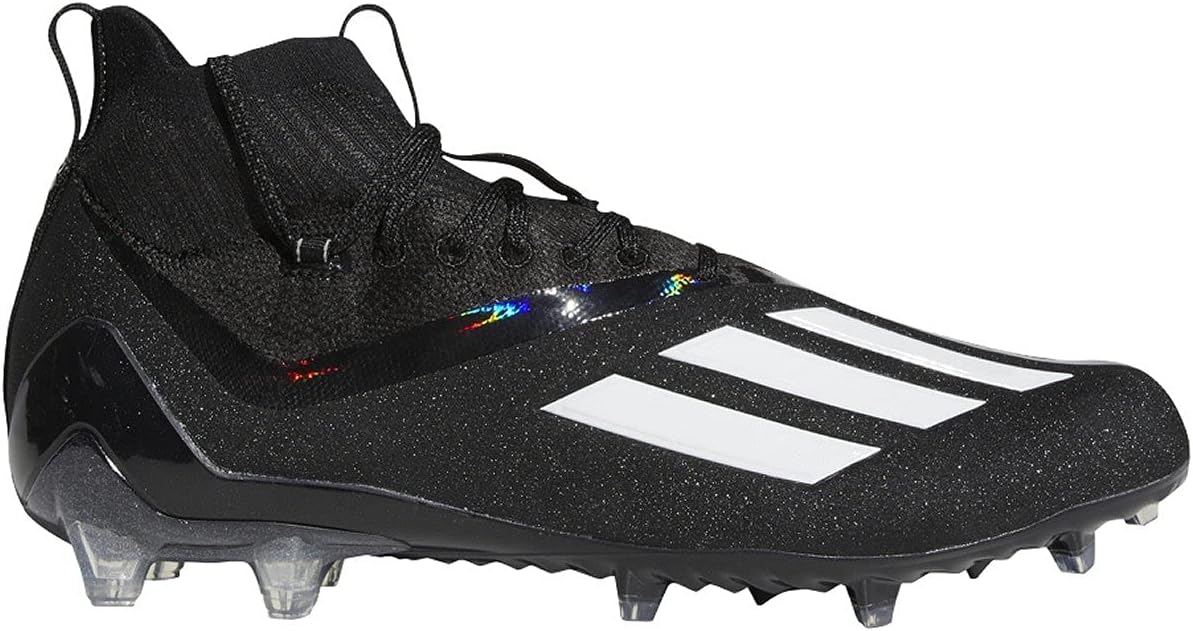 adidas Adizero Primeknit Cleat - Men's Football Core Black/White/Grey