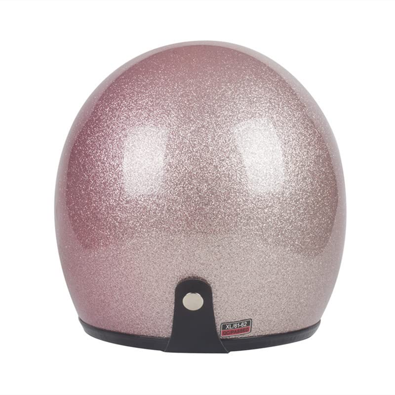 Image of Harssidanzar Open Face Motorcycle Helmet DOT Approved Vintage Helmet CU601