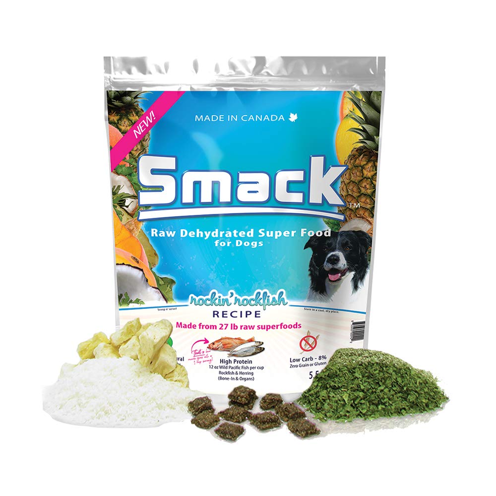 Pet Food Organic Raw Dehydrated Dog Food Grain-Free, Gluten-Free, Raw Food for Dogs (Rockin' Rockfish, 8.8 Ounce)