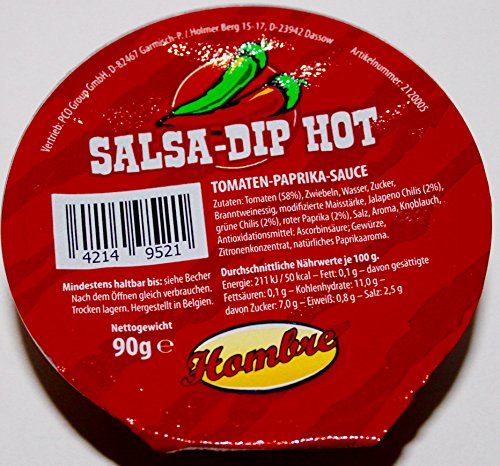 Hombre Salsa-Dip hot 4x90g Hombre Salsa-Dip hot 4x90g