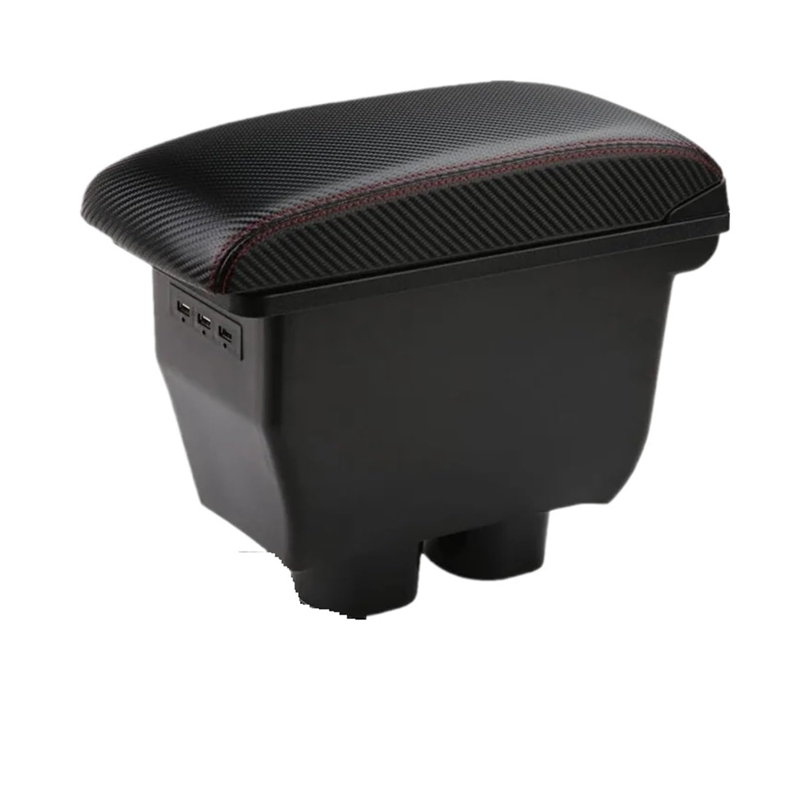 UMDJJU For Toyota For Avanza For Rush For Aruz Car Armrest Box Dedicated Retrofit Interior Storage Accessories Car Centre Console Armrest Box(1C carbon fiber 3usb)