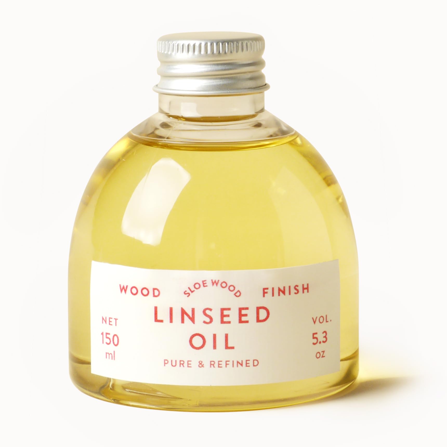 Refined Linseed Oil - Natural Wood Sealant and Oil Painting Medium, High Purity Clear Finish for Fine Wood Work, Interior Furniture, Food-Safe (Clear, 150ml)