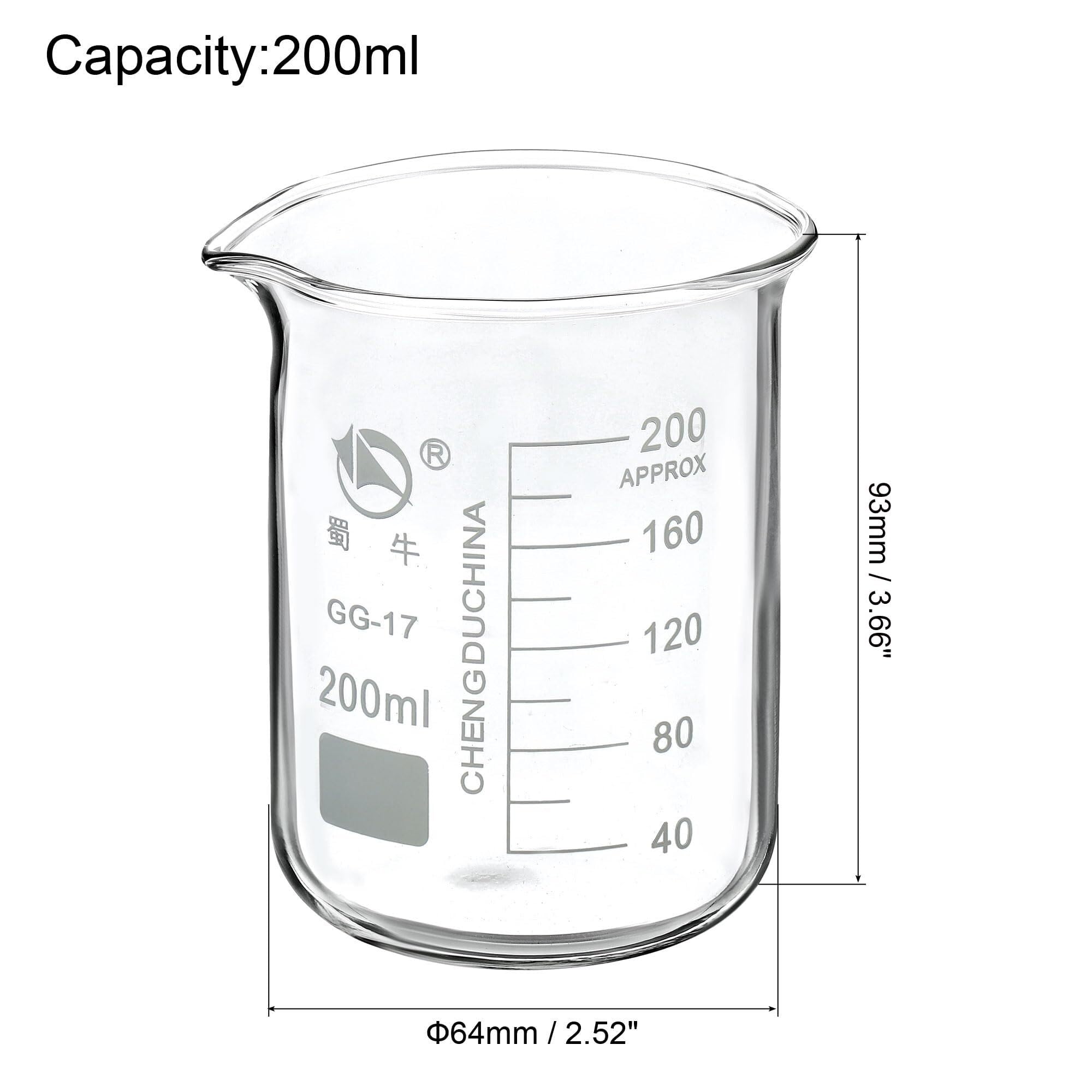 Zlewka laboratoryjna, Zlewka ze szkła borokrzemowego 800 ml, niska forma, wylewka skalą, 2 opakowania ciepła(200ml)