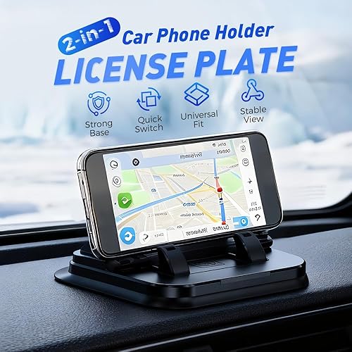 Miniatura 2 de Soporte universal para teléfono de automóvil, rotación de 360 grados, soporte universal para teléfono para tablero de instrumentos de automóvil,