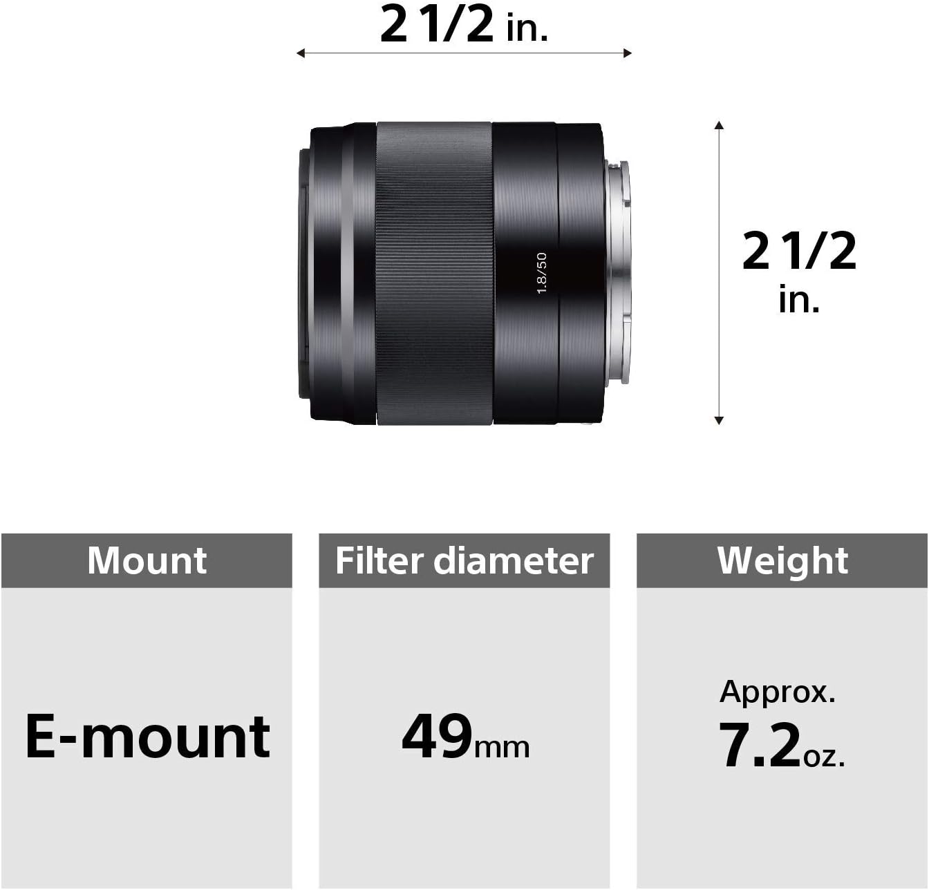 Authеntіс Crаzу Dеаlѕ Sony - E 50mm F1.8 OSS Portrait Lens (SEL50F18/B), Black