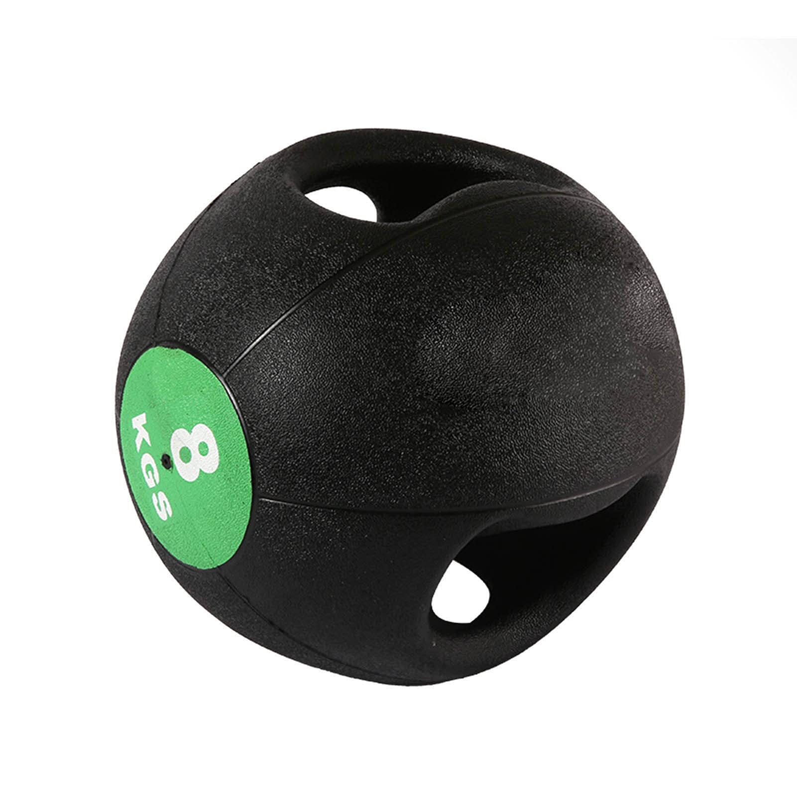 balones medicinales Hua Balón Medicinal Elástico De Goma, Balones De Entrenamiento De Agilidad Y Equilibrio para Hombres Y Mujeres, Bola De Gravedad De Potencia, Diseño De Doble Asa, 8 Pesos