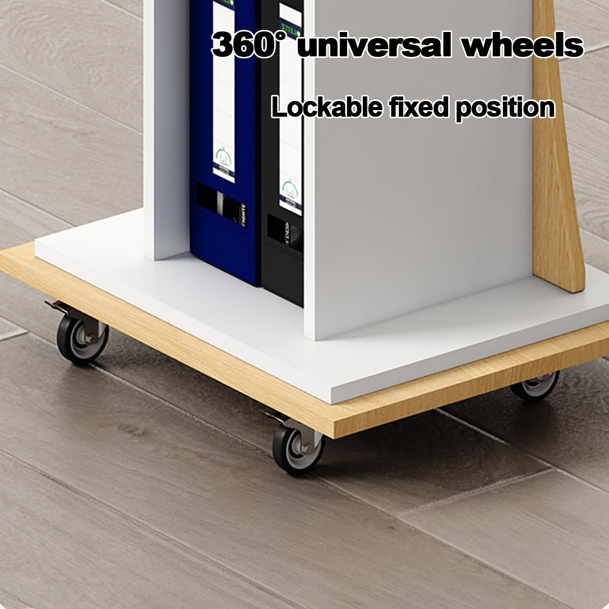 Générique Pupitre Roulant Portable, Support Classique Moderne avec Rangement Amovible, présentation Professionnelle pour écoles, églises, Mariages - Jaune