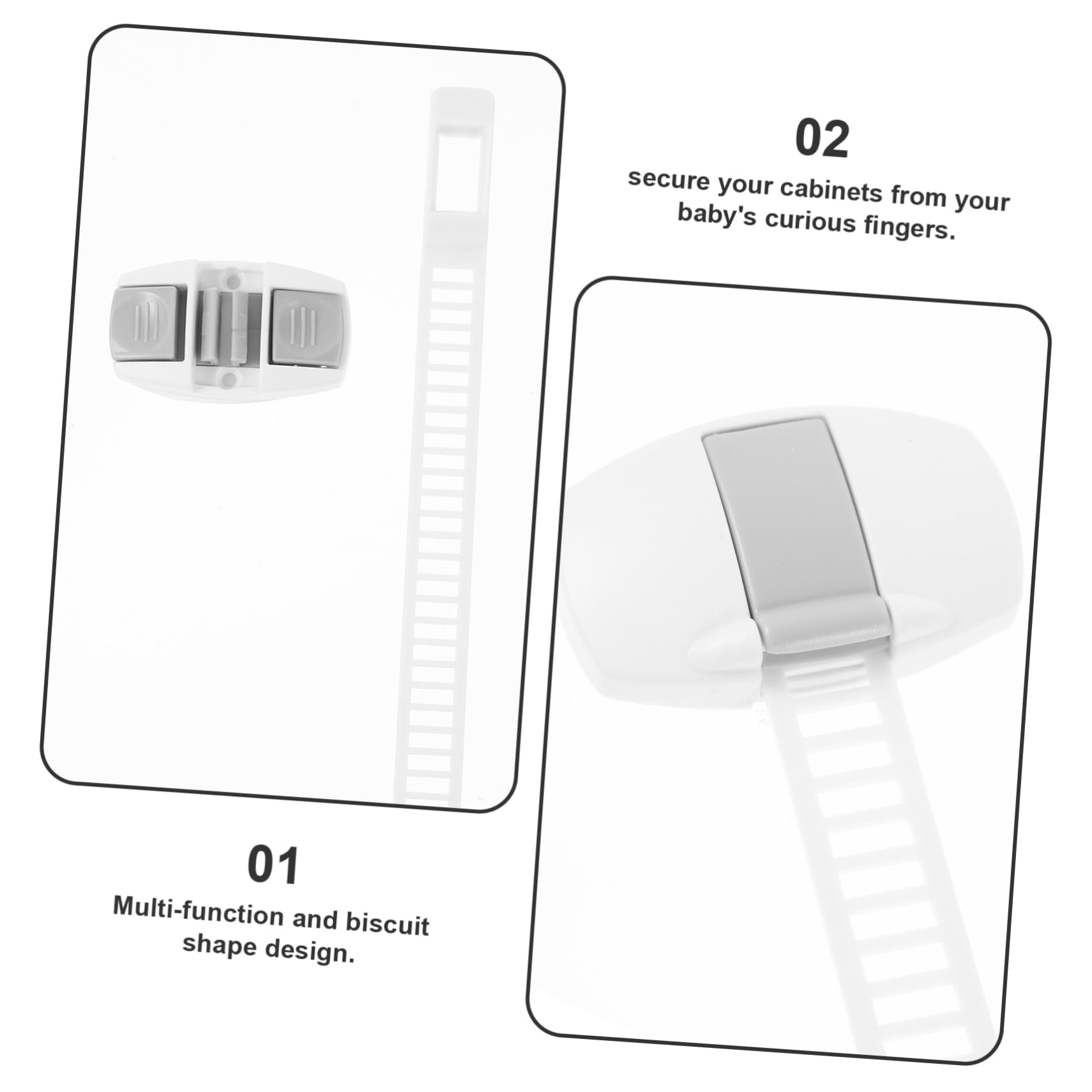 Didiseaon 10pieza Cerradura De Seguridad Para Armario Protector Multifunción Cerradura De Protección Para Bebés Para Puertas De Cocina Materiales Resistentes Previene Lesiones De Manos De