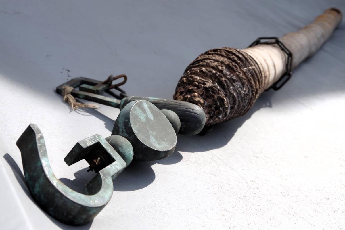 自在鉤　竹根　銅製　古民具　アンティーク 自在鉤 竹根 銅製 古民具 アンティーク