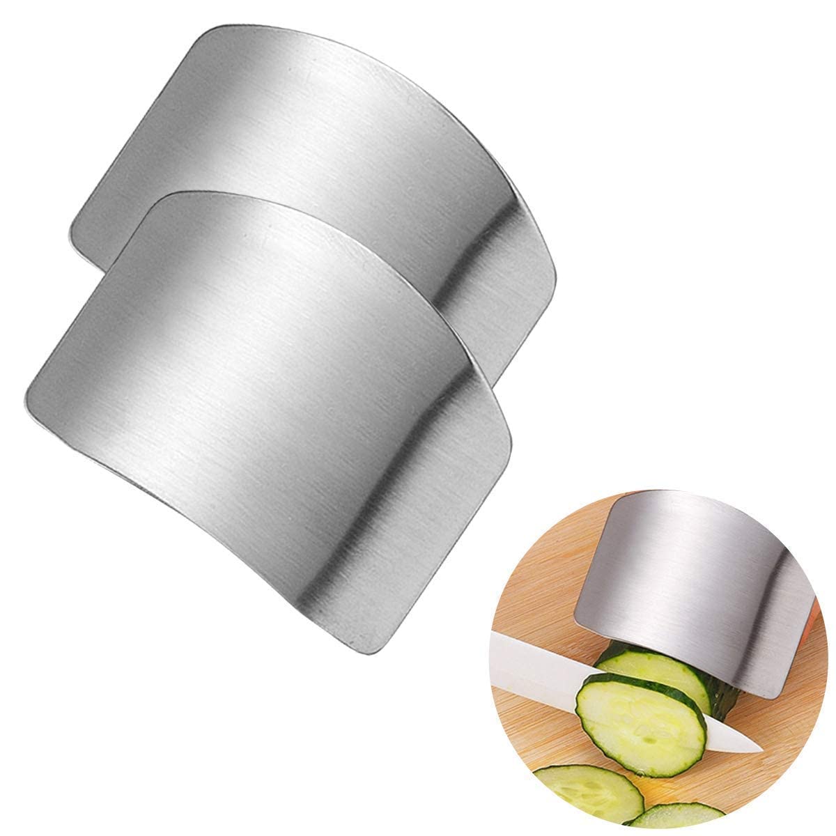BAGBABY 5 Stainless Steel Finger Guard for Cutting Vegetables Finger Protector Safe Chopping Hand Guard Knife Finger Guard Protection Tool Finger Chopping Safe Slice Kitchen Hand Protector (Pack 5) (B0CVL4VX6R) Amazon Price History, Amazon Price Tracker