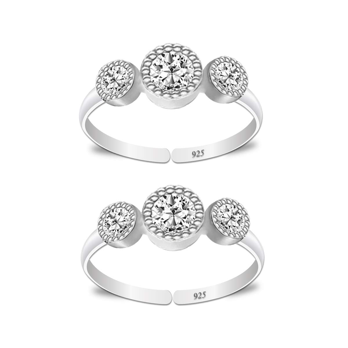 StyleeJewel Sterling Silver Toe Rings for Women | 925 Pure Chandi Bichiya Traditional Design Indian Toe Rings for Women Stylish (SJTR37W) (B089QGGL7H) Amazon Price History, Amazon Price Tracker