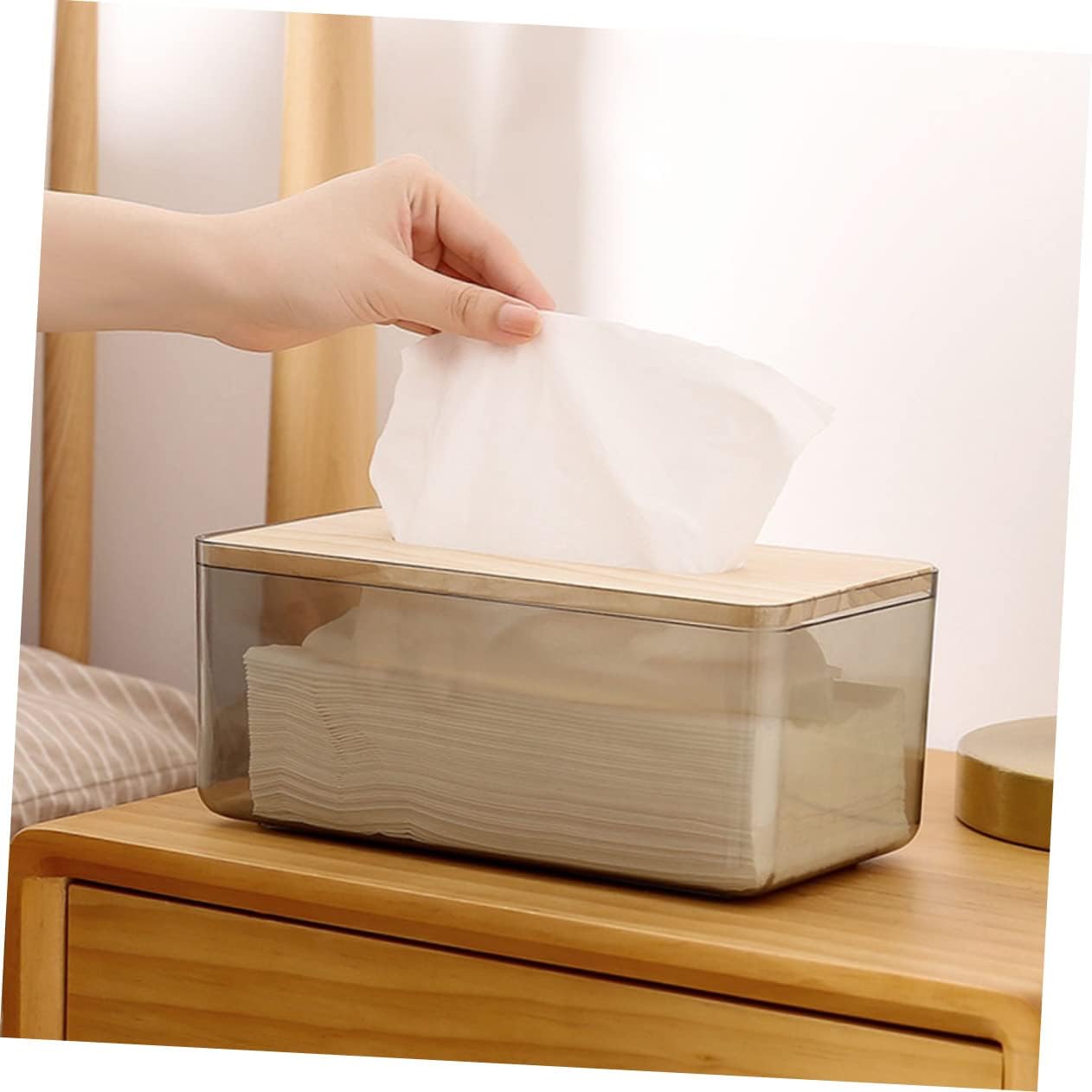 1pc Nordic Style Napkin Storage Box Cover Paper Case for Tabletop Use Versatile Decorative Holder for Tissues and Napkins Home and Kitchen Decor