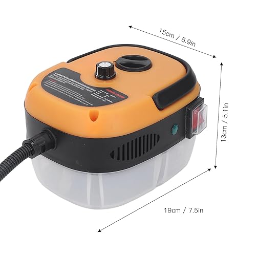 Miniatura 2 de Limpiador de vapor de alta presión de 2500 W, máquina de limpieza de vapor de mano con tanque de revestimiento de metal para cocina de automóvil