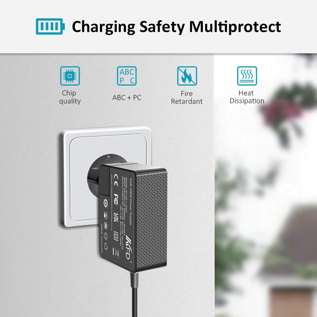 KFD Cargador USB C de 100 W, cargador rápido PD para drones DJI – Compatible con Mavic 3 Serie, Air 3, Mini, RC Pro Plus, N1 Remote, Avata, Goggles 2, V Mount batería cable de carga