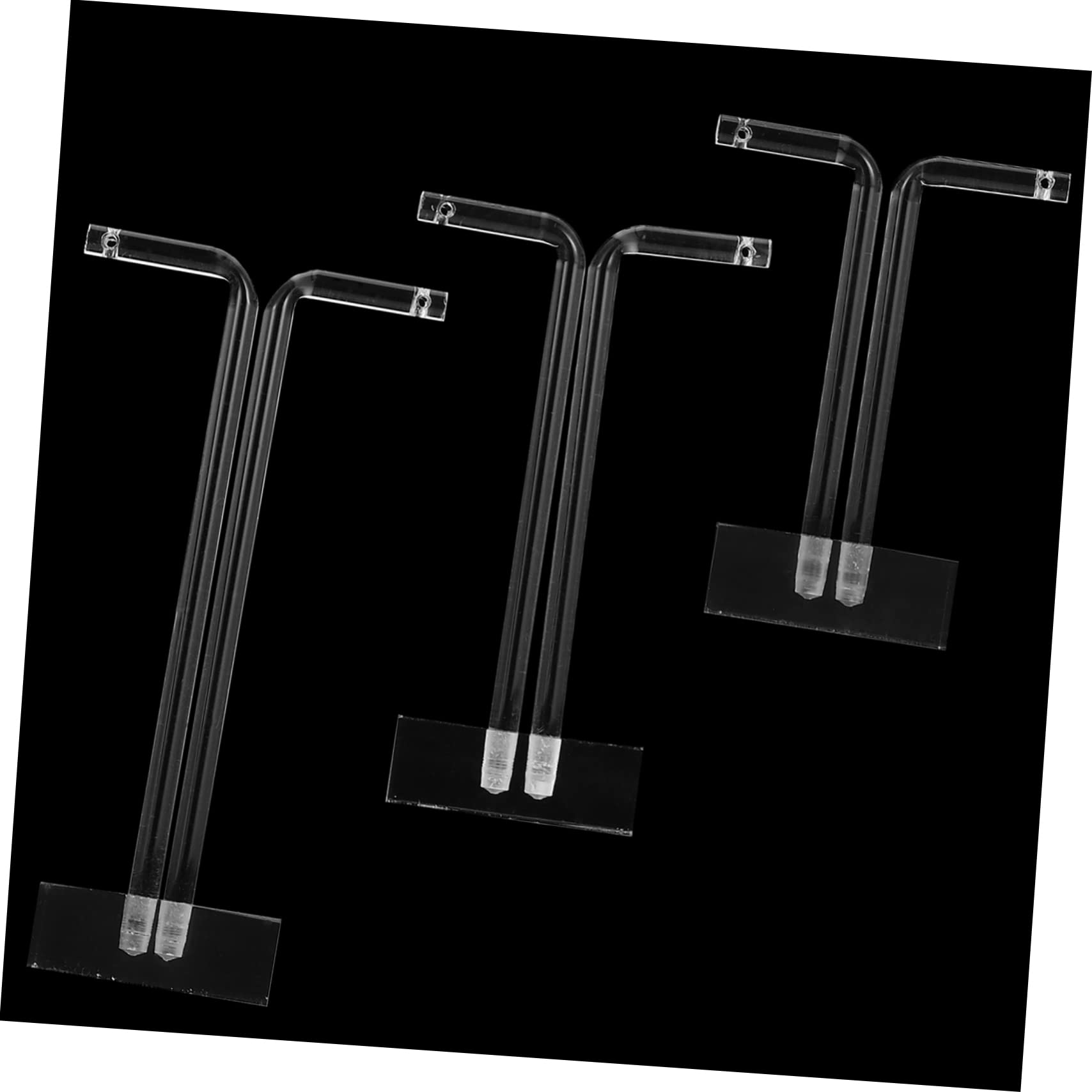 NOLITOY 6 Pcs 1 Set T-shaped Display Racks Earring Jewelry Storage Stands Exquisite Modern Design for Stores Homes