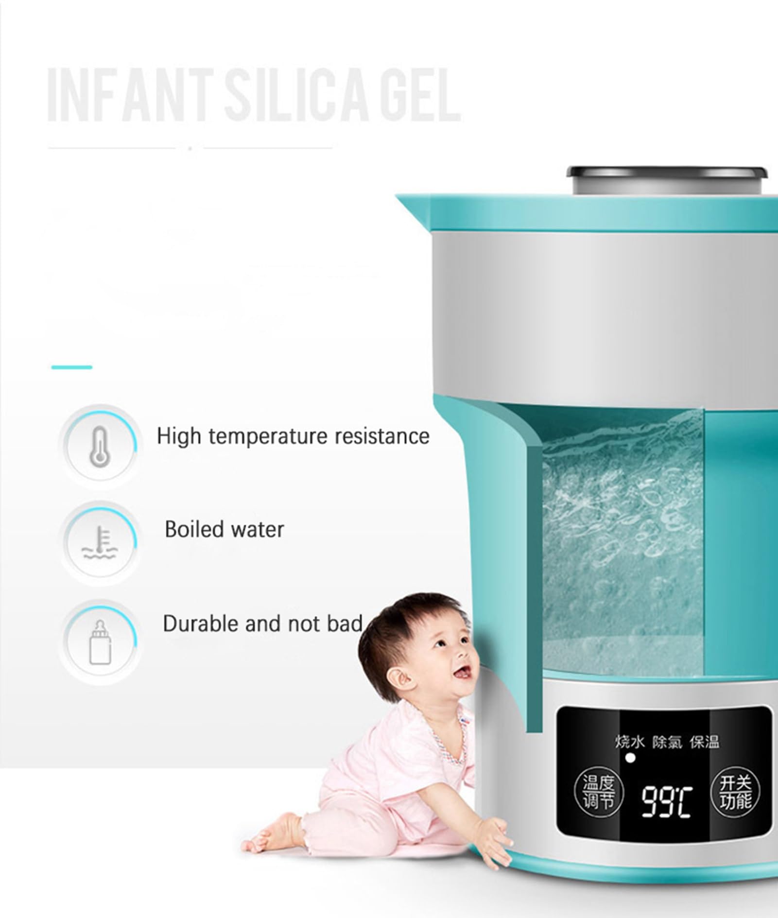 0,6L Bollitore Da Viaggio Elettrico Pieghevole Bollitore Pieghevole In Silicone Portatile Con Controllo Della Temperatura Doppia Tensione Automatica Per Tè Caffè Campeggio All'aperto Zaino In Spalla (