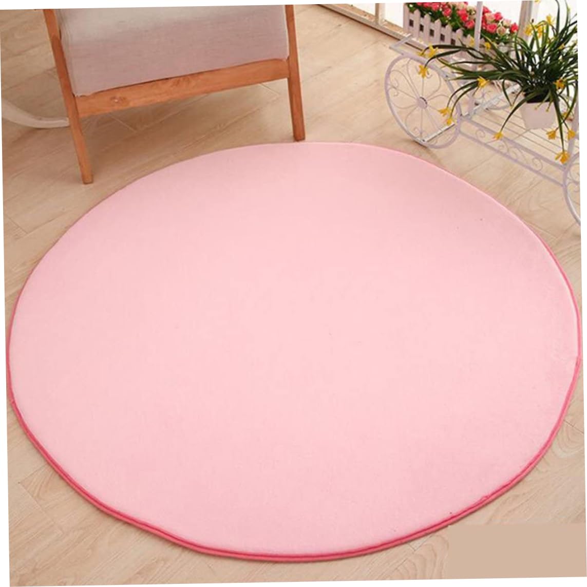 Tappeto per Bambini, Tappetini da Gioco Rotondi per Tenda per Bambini Box Tappeto Rotondo da 40 Pollici per Tenda da Gioco Missingift Tappeti Circolari per per Camere da 100 cm, Angolo Calmat