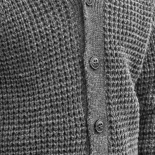 JEShifangjiusu Mens Flip Collar Knit Outerwear Lightweight Ventilation Cardigan Sweater Ribbed Hem Cuff Casual Knitwear4