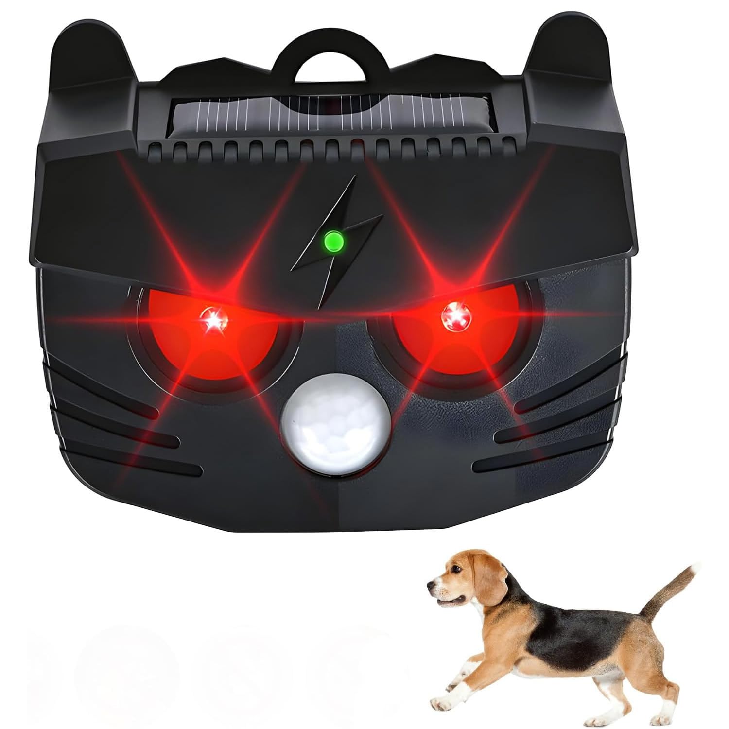 Animal Repeller Outdoor, Solar Powered Predator Eye Nighttime Animal Deterrent Devices with Red LED Lights, Night Guard Animal Repellent Scares Coyote Skunk Raccoon Deer Away from Yard Chicken Coop-image-24