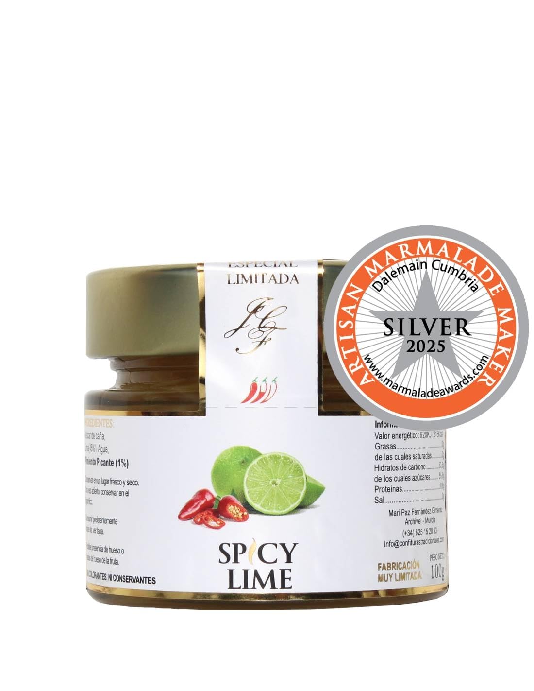 Mermeladas Tradicionales | Lima Picante "Spicy Lime" - 3 Tarros x 100 gr