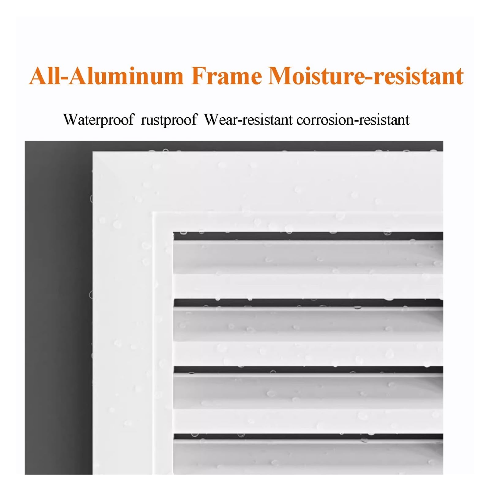 Esta Rejilla de ventilación Rectangular de 14x14 Pulgadas, con Lamas metálicas Decorativas, es Ideal para Paredes y techos, cocinas, baños y gabinetes. Es una solución Universal para la Vent