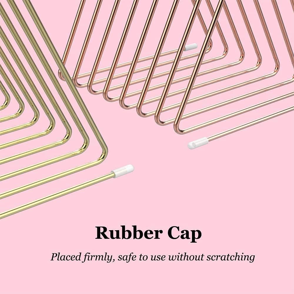 Metal Magazine Rack, Newspaper Holder, Desk Bookshelf Triangle Multifunction File Organizer Home Office