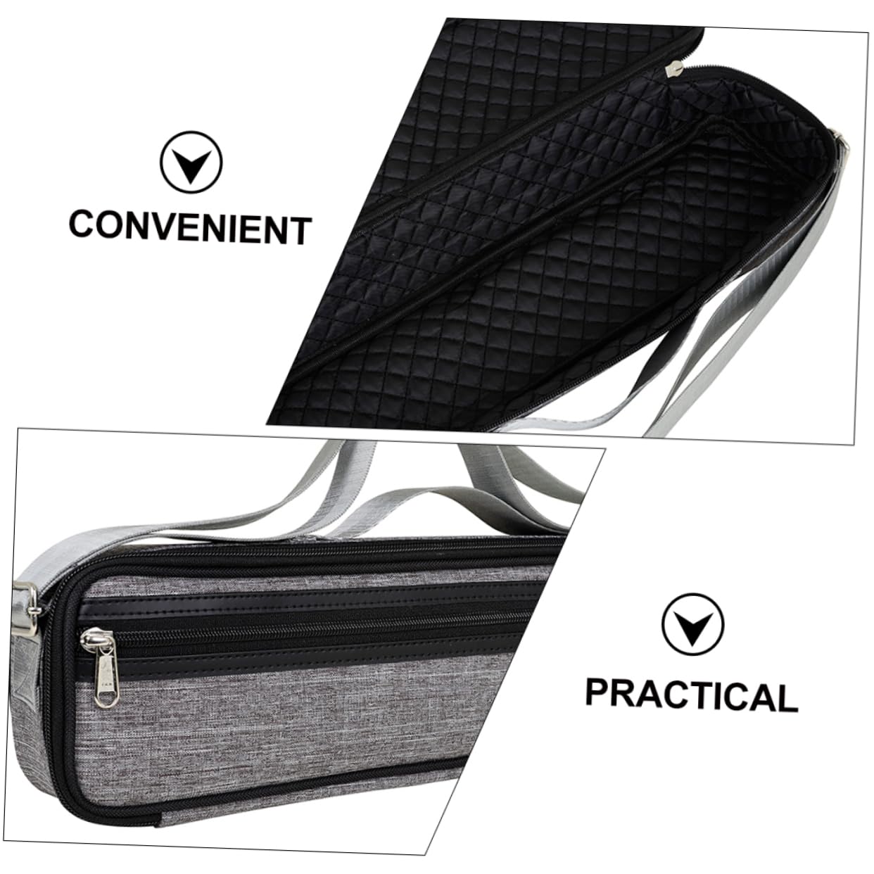BESPORTBLE 1Set Convenient Flute Carrying Bag Set Durable Wind Instrument Pouch with Extra Storage Pocket Lightweight Design for for Musicians and Flute