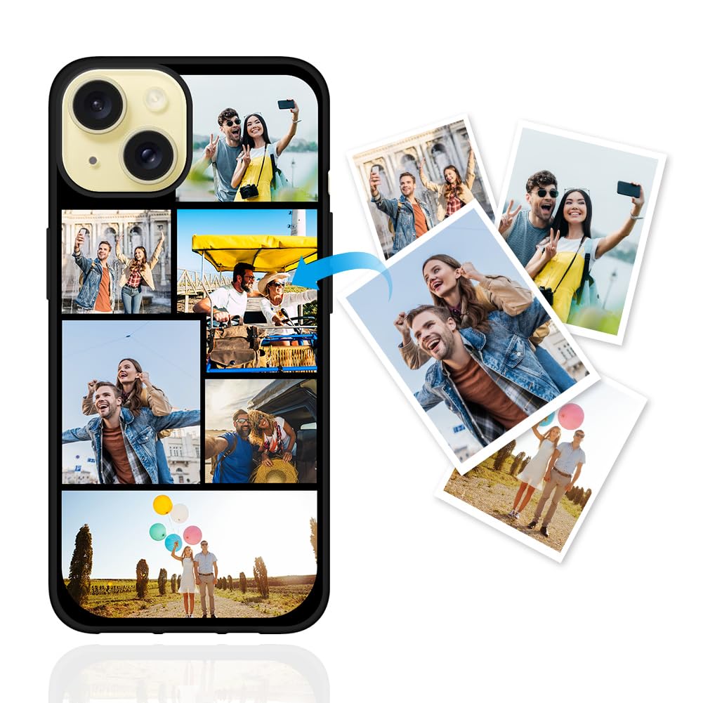 mozitify Custom Case for iPhone 15, Photo Phone Case, Soft TPU Protective Photo Cover, Create Your Own Phone Cover Customized Present Gift