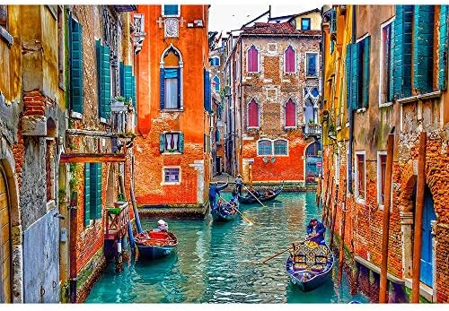 Puzzle Water City of Venice Scenery Wooden Jigsaw Super Challenge 500/1000/2000/3000/5000/6000 Pieces Toys Decoration Gift 0321 (Size : 4000 Pieces)