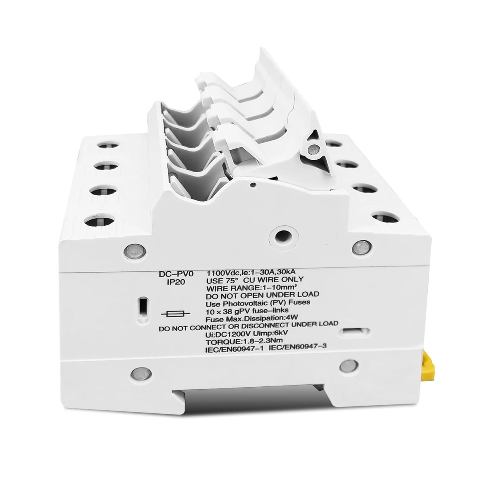 TOPV-32X 4P 1100 V DC Portafusibile 10 * 38mm Ad Alta Tensione Solare PV TOPV-32 Base Sistema Fotovoltaico Protezione di Protezione PV LED