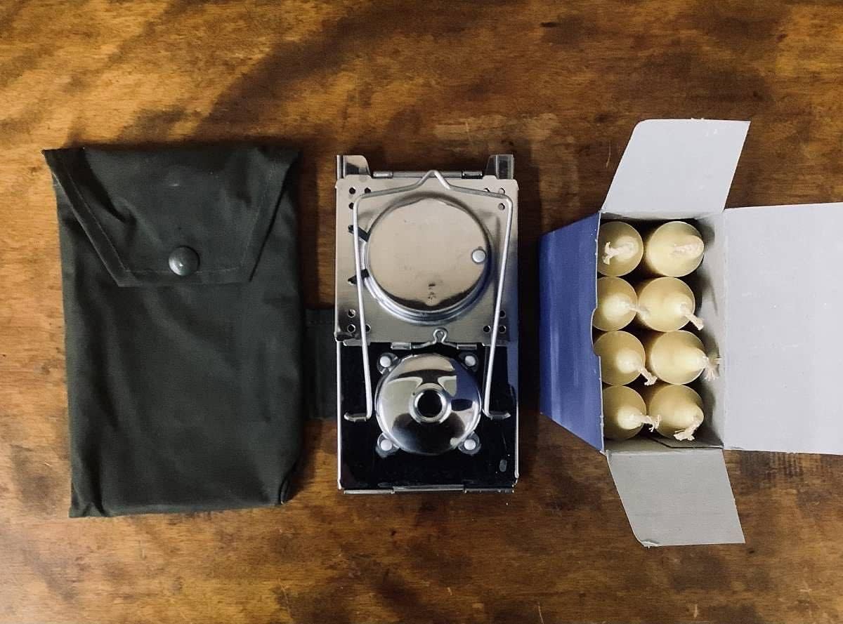 Amazon Vintage Swiss army folding candle lantern スイス軍 フォールディング キャンドル