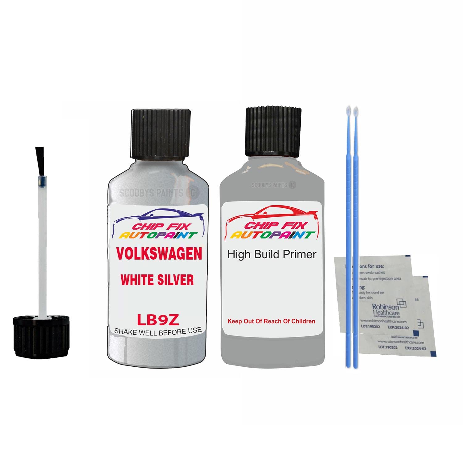 Scoobys Paints Back In The Mix White Silver Lb9z Compatible With Volkswagen Golf Car Touch Up Paint