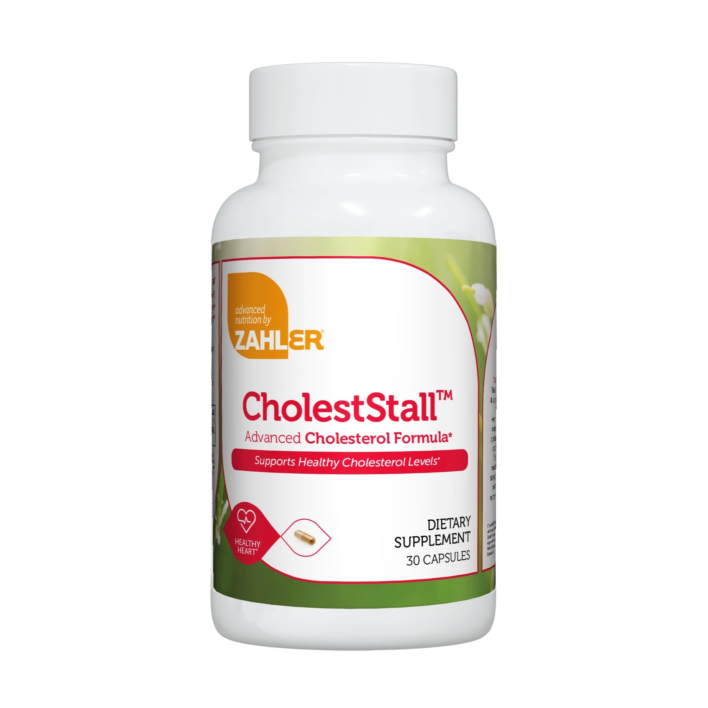 Zahler CholestStall, Cholesterol Support Supplement, Helps Maintain LDL, Certified Kosher, 30 Capsules