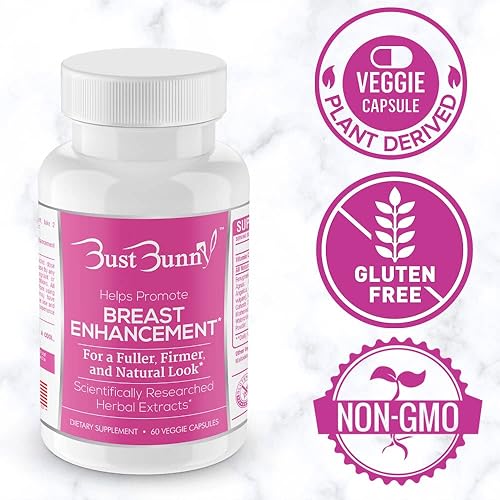 Miniatura 2 de Bust Bunny Píldoras de mejora de senos - Apto para veganos - Suministro para 6 meses  La forma natural #1 de agrandar los senos y aumentar el tamaño