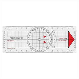 Liquidraw Portland Course Plotter Navigation Divider Marine Nautical Protractor
