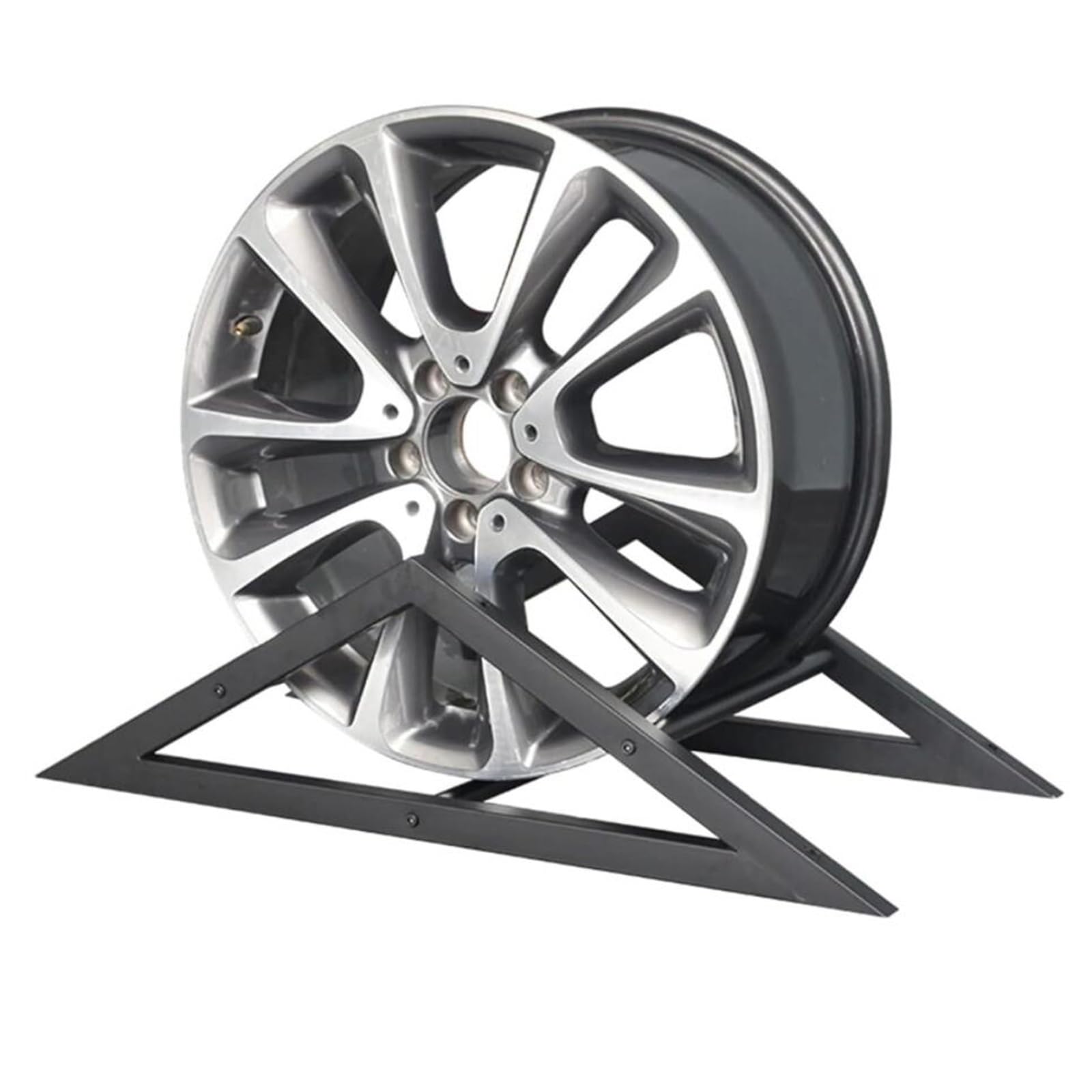 Support de Rangement pour Jantes de Voiture Robuste, Support d'affichage modulaire Moderne et Autonome pour Jantes de pneus/moyeux de Roue, Magasin 4s/magasins de détail (hexagone Noir - 68