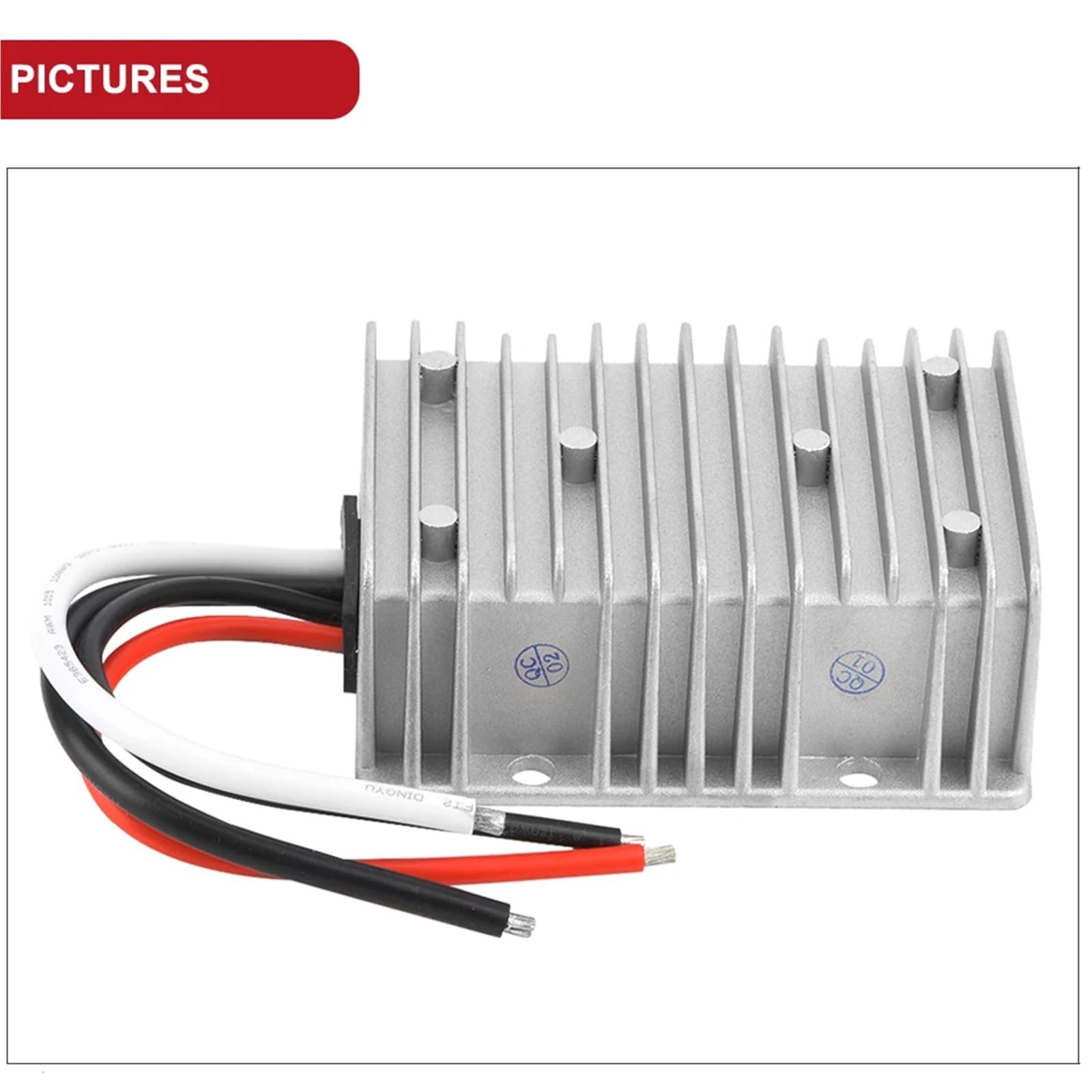 Konwerter 24 V na 48 V DC DC zasilacz sieciowy 10 A 15 A 720 W napięcie adaptera Boost, wodoszczelny, do pojazdów samochodowych (48 V, 15 A)