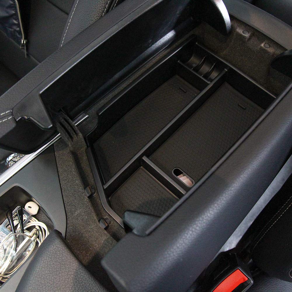 YUECHI for Left Drive ABS Central Armrest Storage Box Container Tray Organizer for Mercedes Benz ML GL GLE GLS Class C292 W166