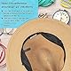DRESHOW Damen Panama Hut Fedora Strand Sonnenhut Breiter Rand Stroh Aufrollen Hut UPF 50+