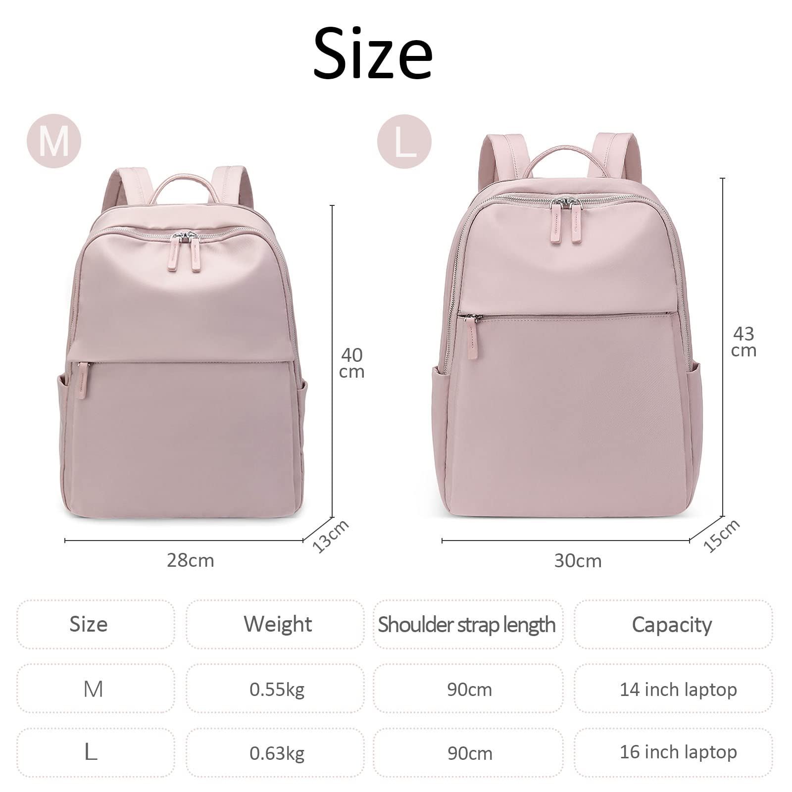 DIRRONA Zaino Alla Moda da Donna Zaino da Viaggio Con Scomparto Per Laptop Zaino da Ragazza Casual da Donna Zaino da Viaggio Business College School Bookbag con Tracolla Borse a Tracolla