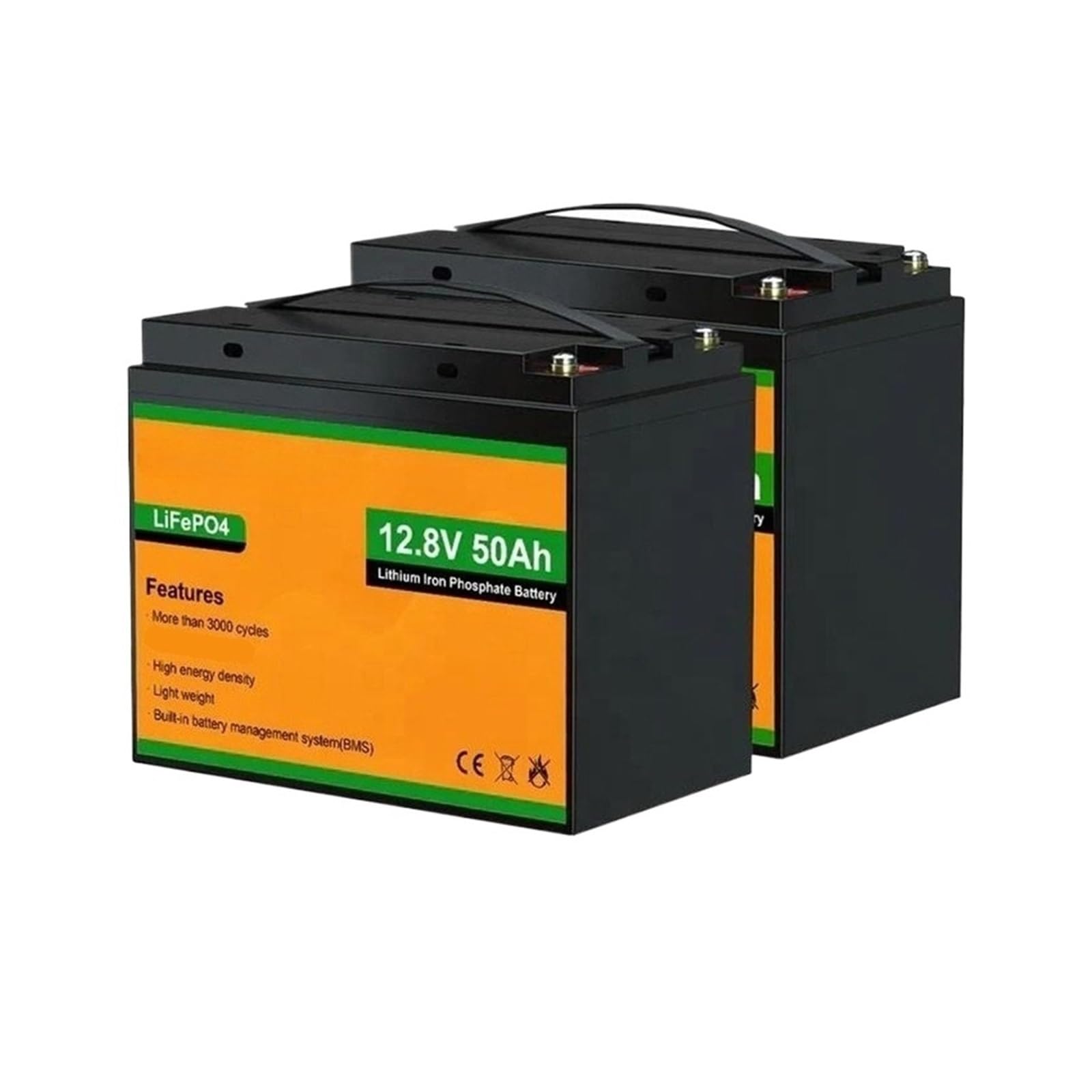 Batteria Al Litio Ferro Fosfato Con Accumulo Di Energia Solare Da 12,8 V 50 Ah