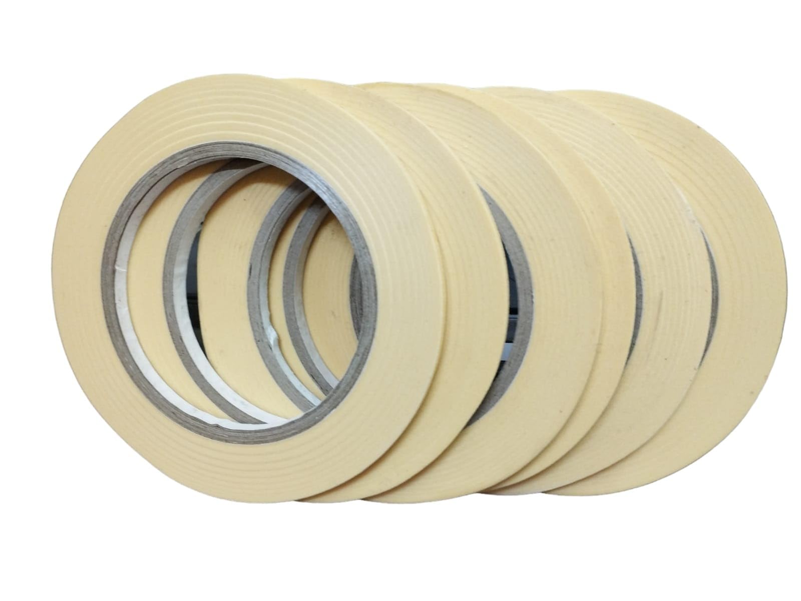 JINDAAL International Masking Tape-40 Meters in Length 6mm Width 6 Roll Per Pack Easy Tear Tape, Best for Carpenter, Labelling, Painting and leaves no residue after a peel. (B0CVTNF3B9) Amazon Price History, Amazon Price Tracker