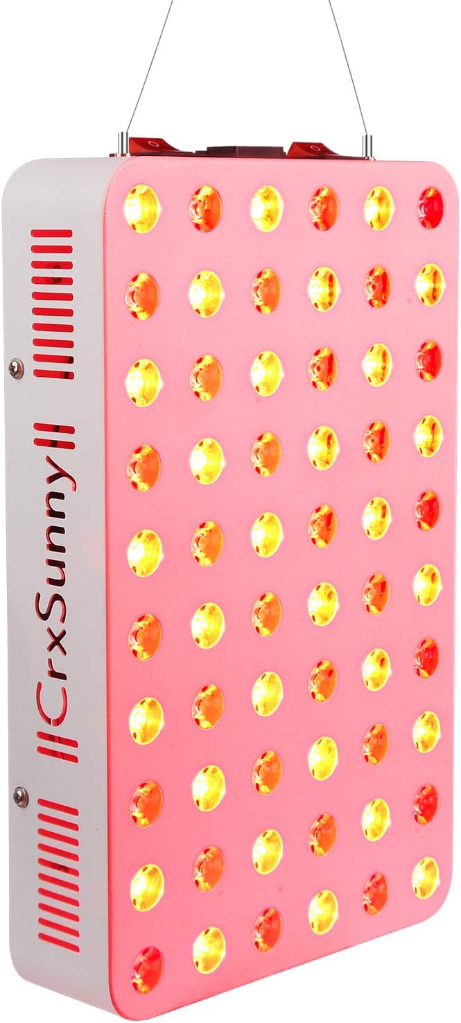 300W Red LED Light Therapy Lamp, Red 660nm and Near Infrared 850nm LED Light Therapy Device